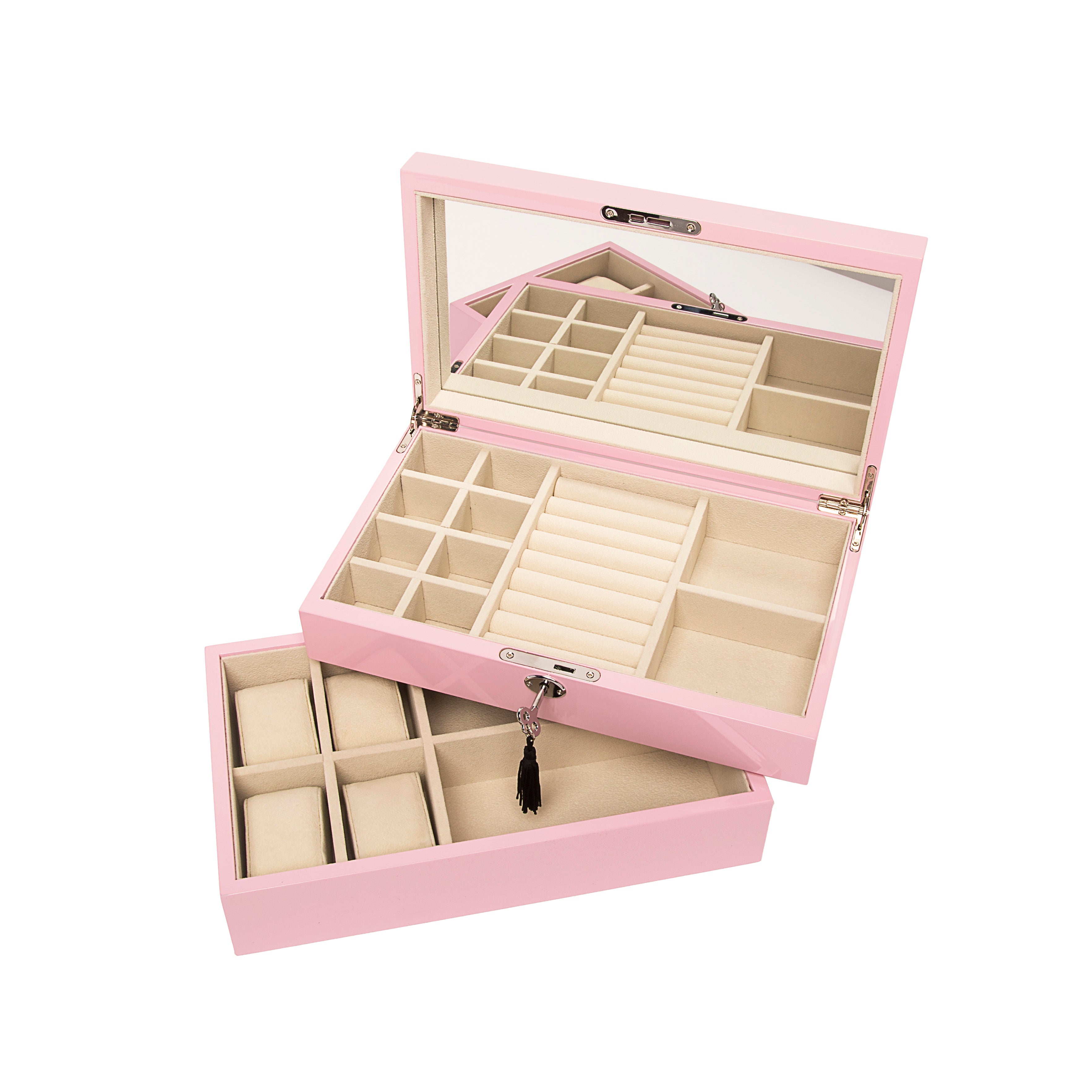 Stackable High-Gloss Jewelry Box