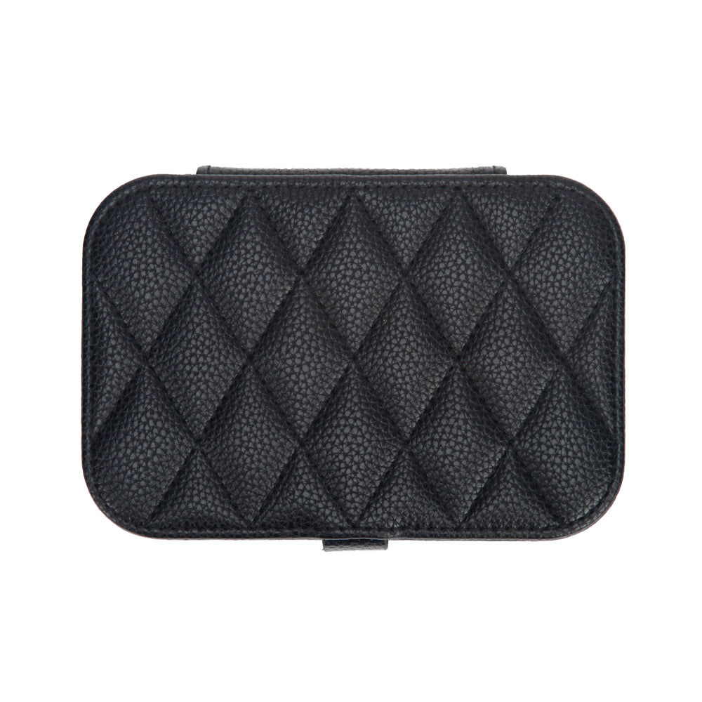 Leah Quilted Travel Jewelry Organizer