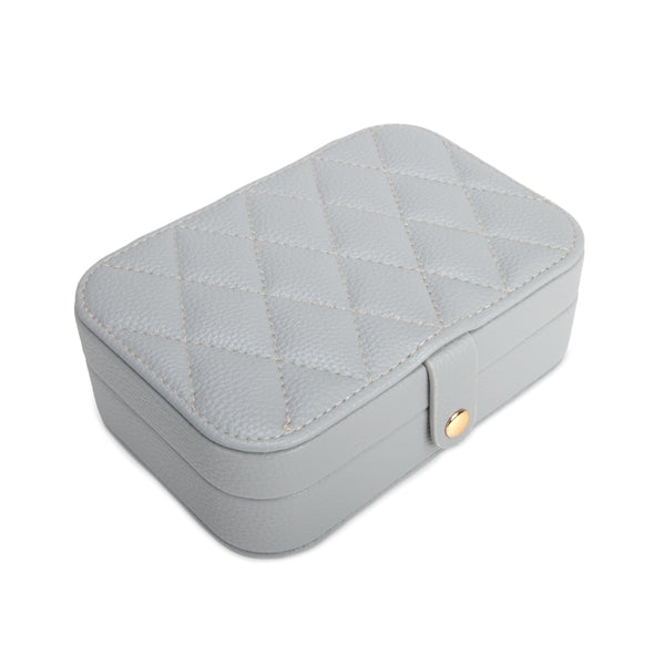 Leah Quilted Travel Jewelry Organizer - 4 Colors