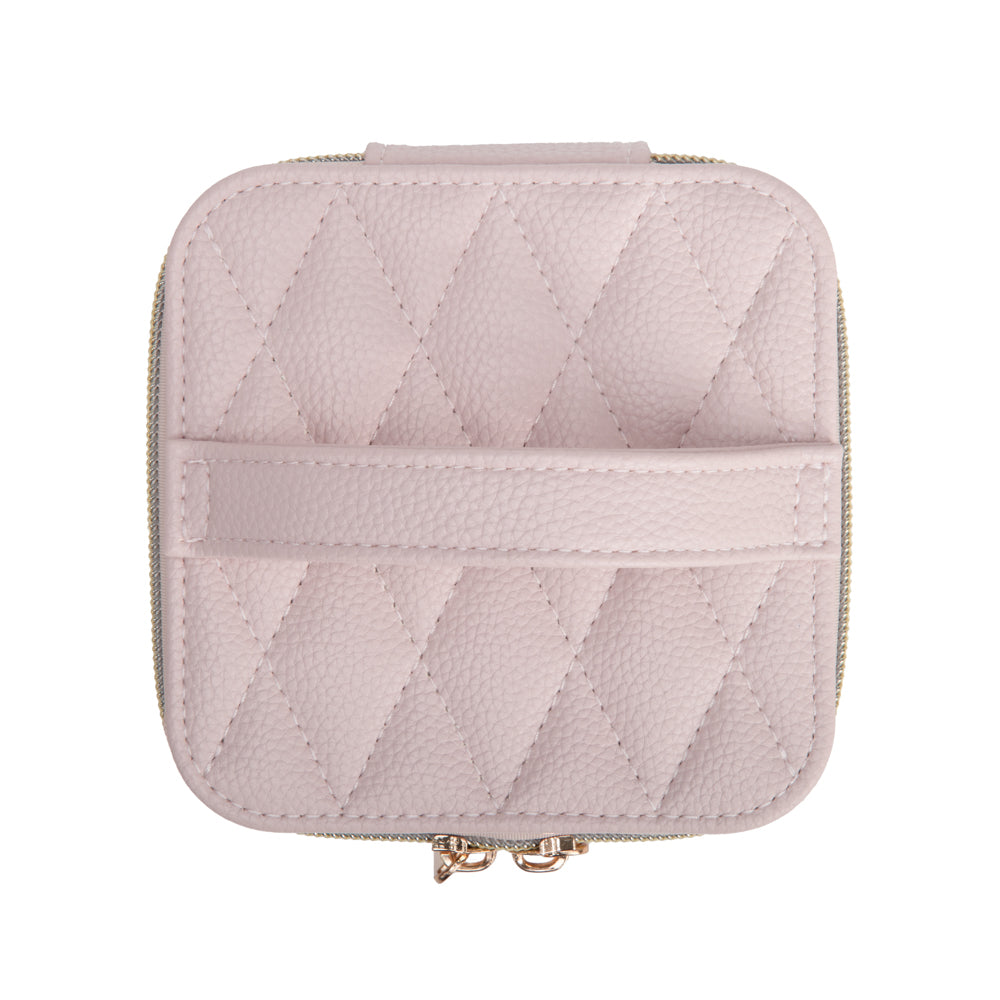 Leah Quilted Travel Jewelry Case with Pouch