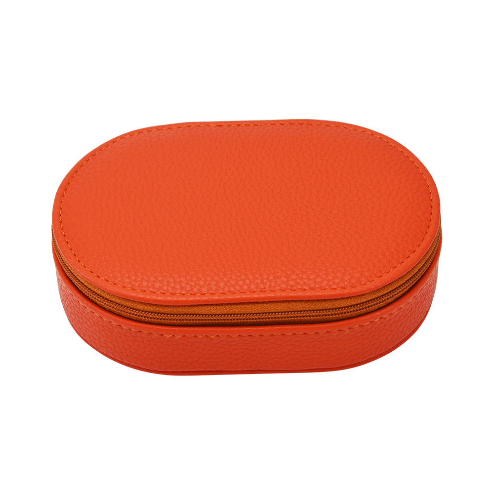 Leah Oval Travel Jewelry Case