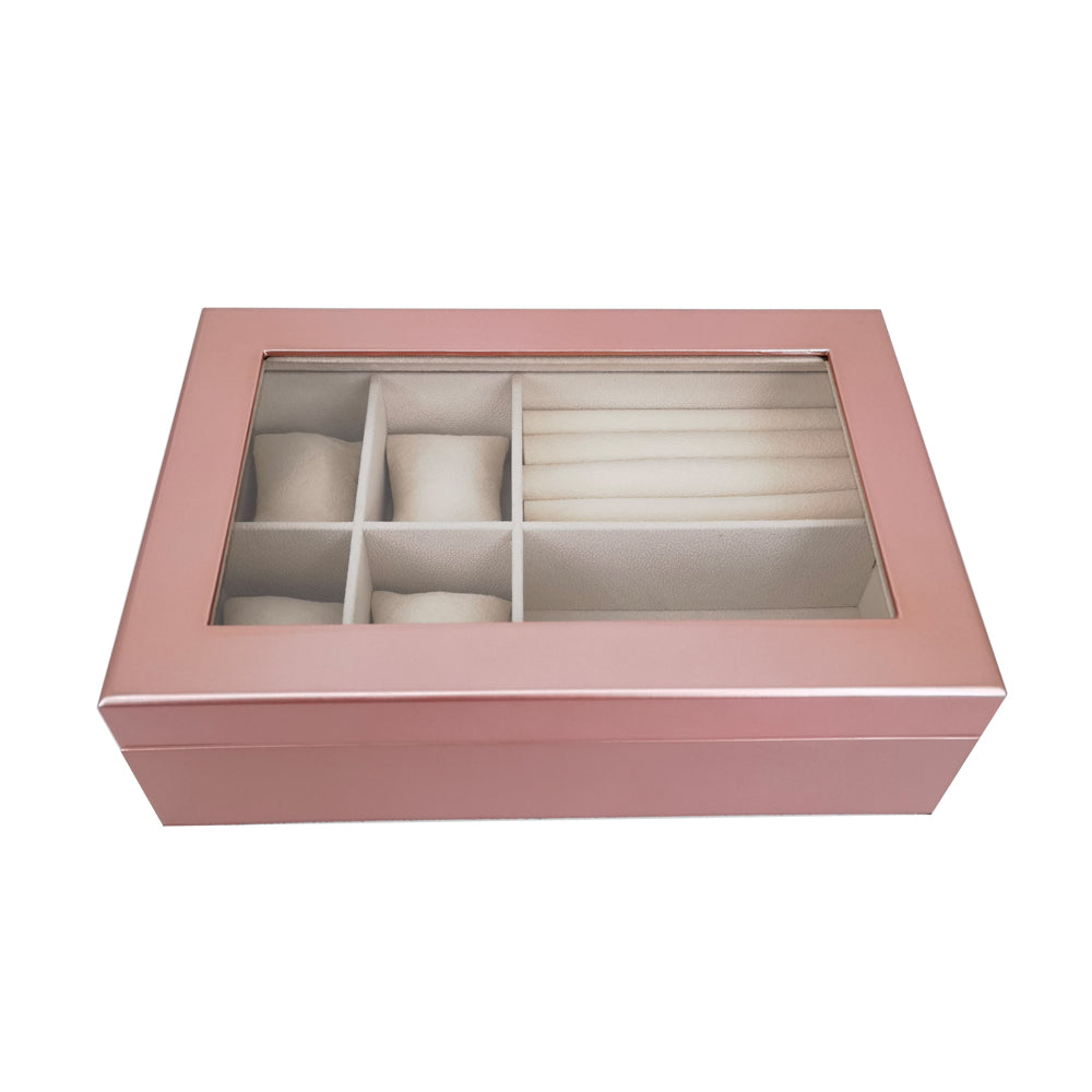 The Kylie Glass Top Jewelry Box