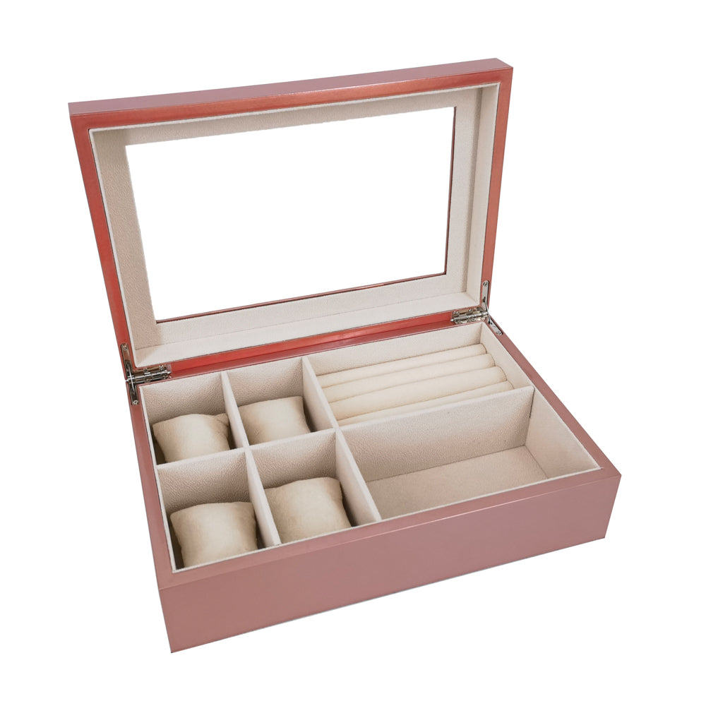 The Kylie Glass Top Jewelry Box