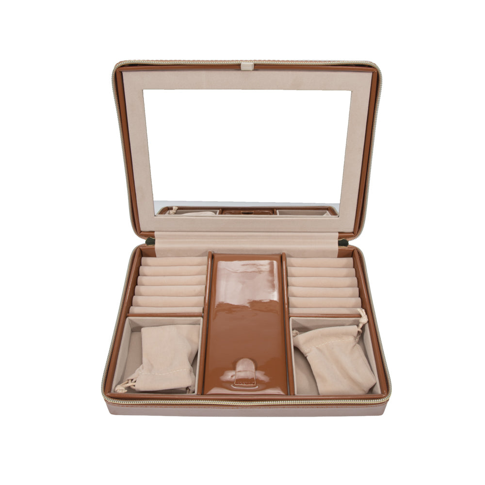 Pearl Large Travel Jewelry Case