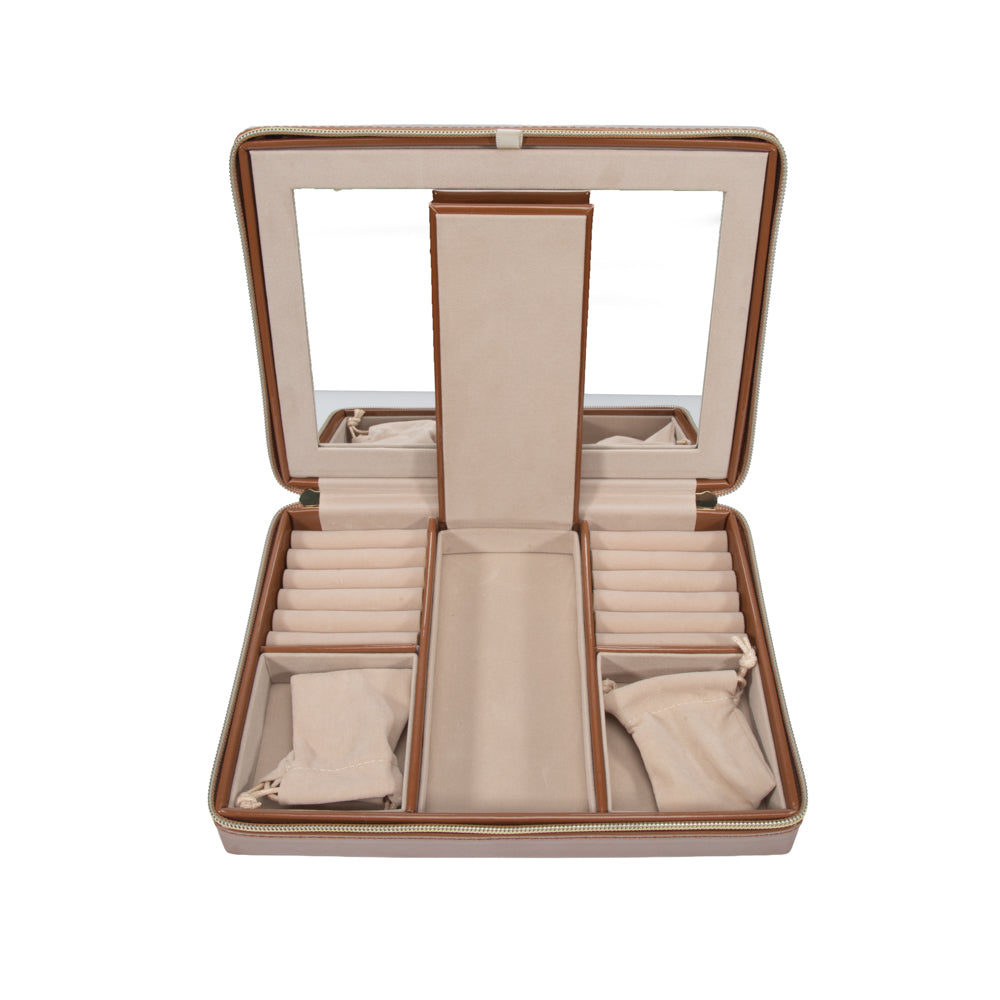 Pearl Large Travel Jewelry Case