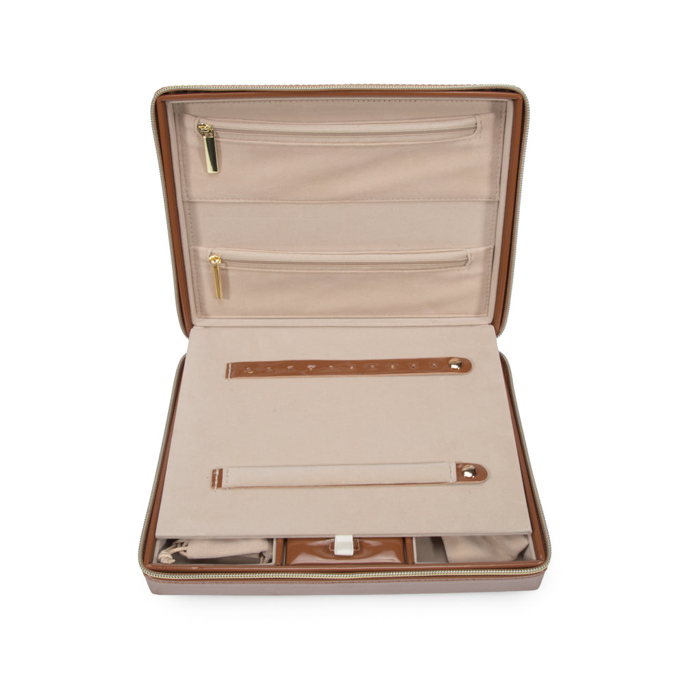 Pearl Large Travel Jewelry Case