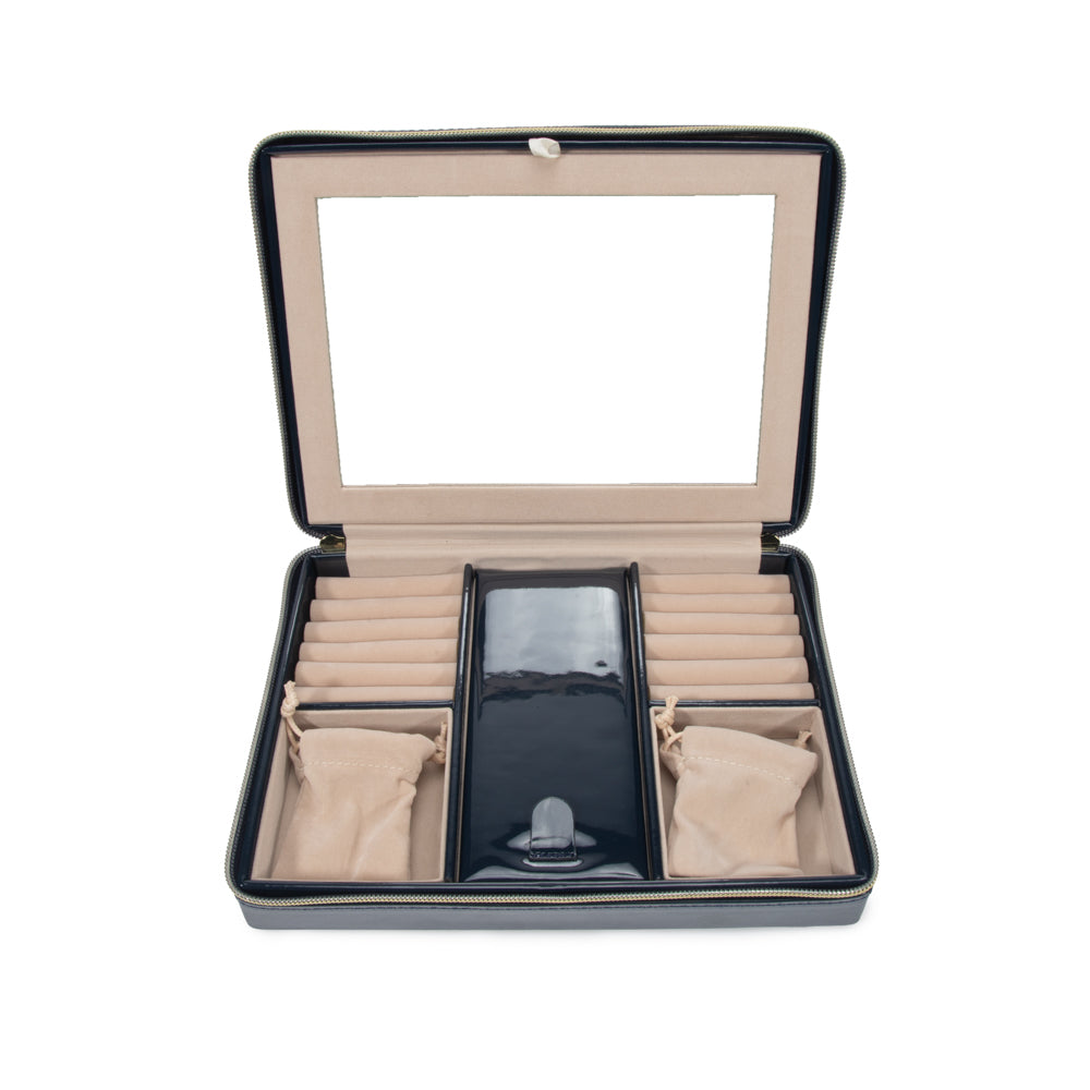 Pearl Large Travel Jewelry Case
