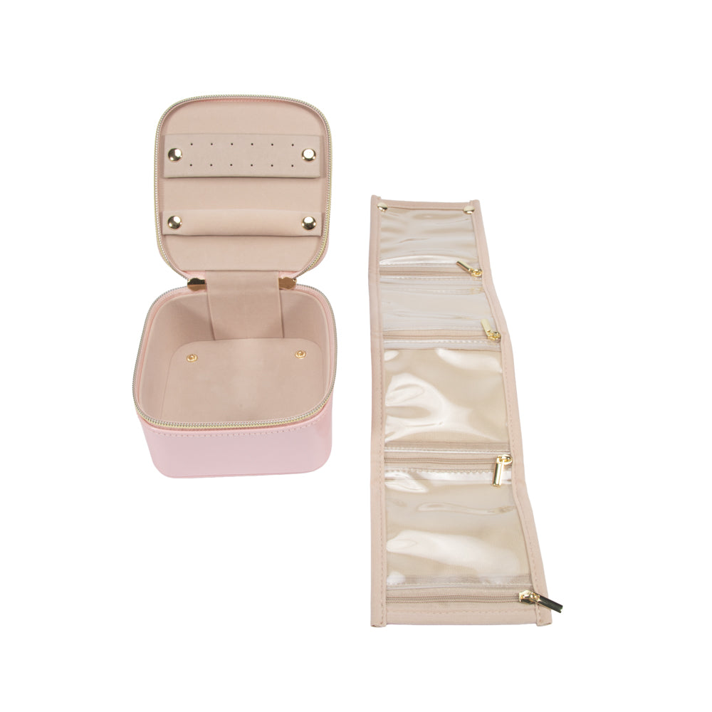 Pearl Travel Jewelry Case with Pouch