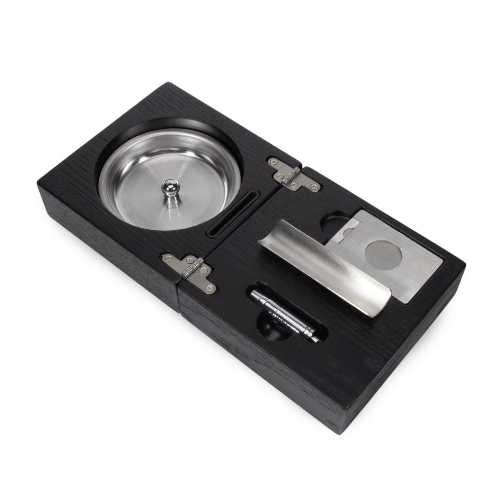 The Carter Black Cigar Accessories Box