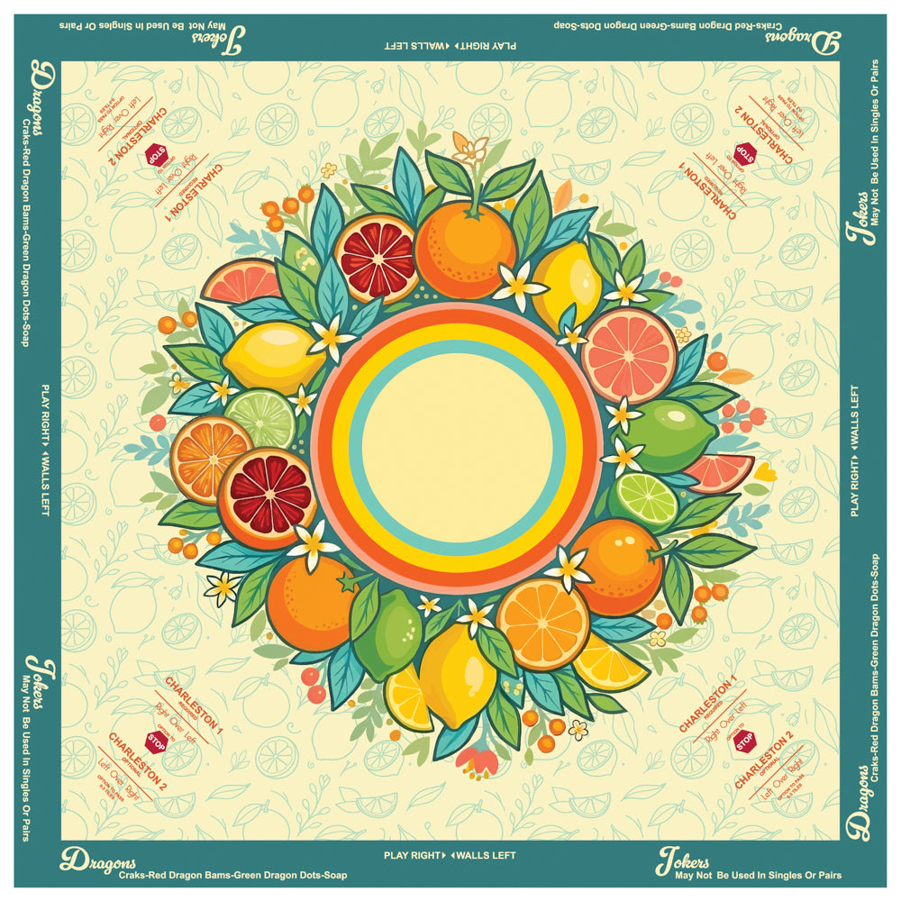 Summer Citrus Mahjong Mat