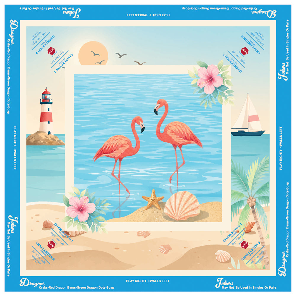 Flamingo Coast Mahjong Mat