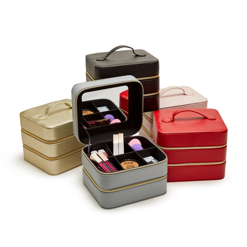 Brouk Co Leah Travel Cosmetic Case, Red Brouk Co Leah Travel Cosmetic Case, Red