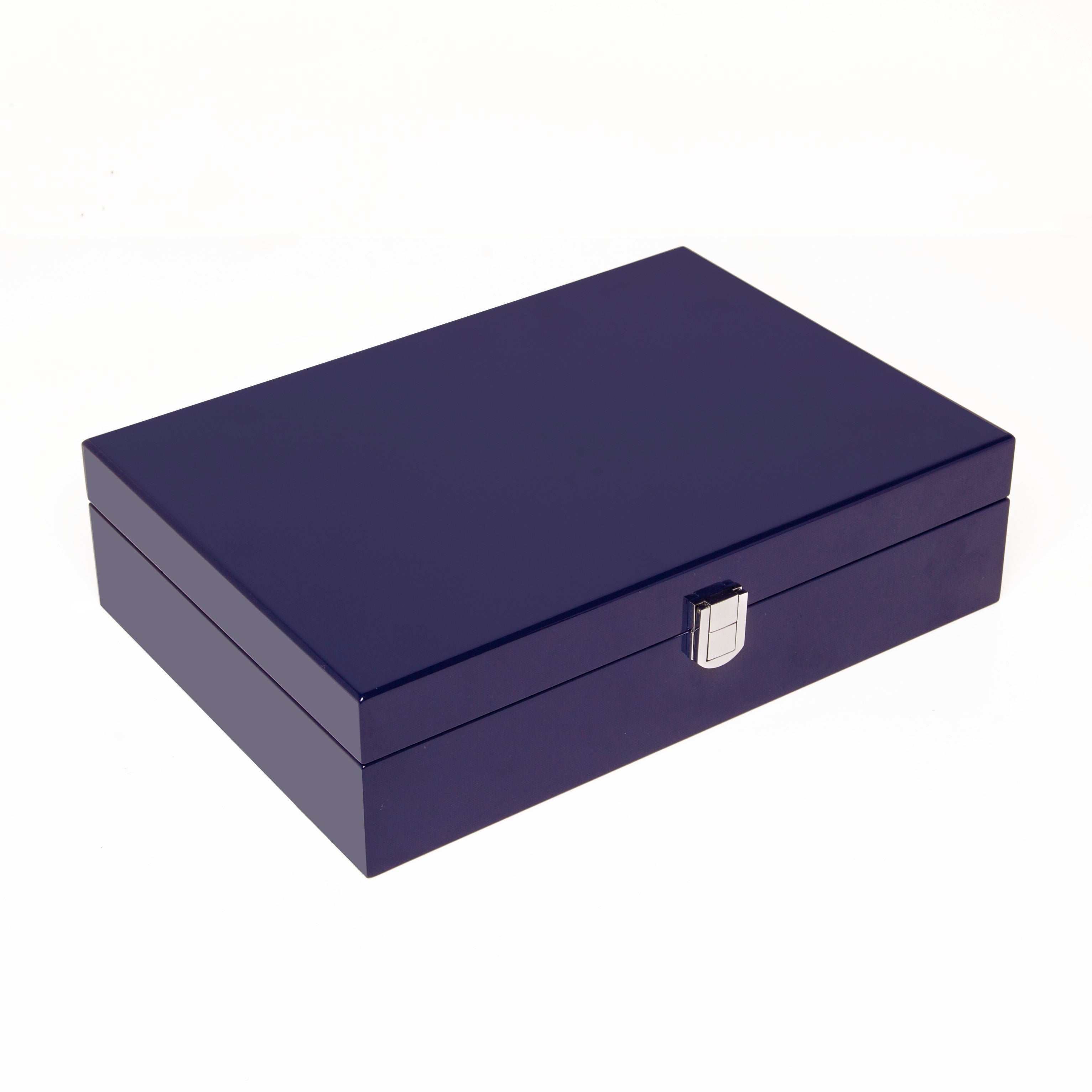 Blue Lacquer Poker Set - 200 Chip