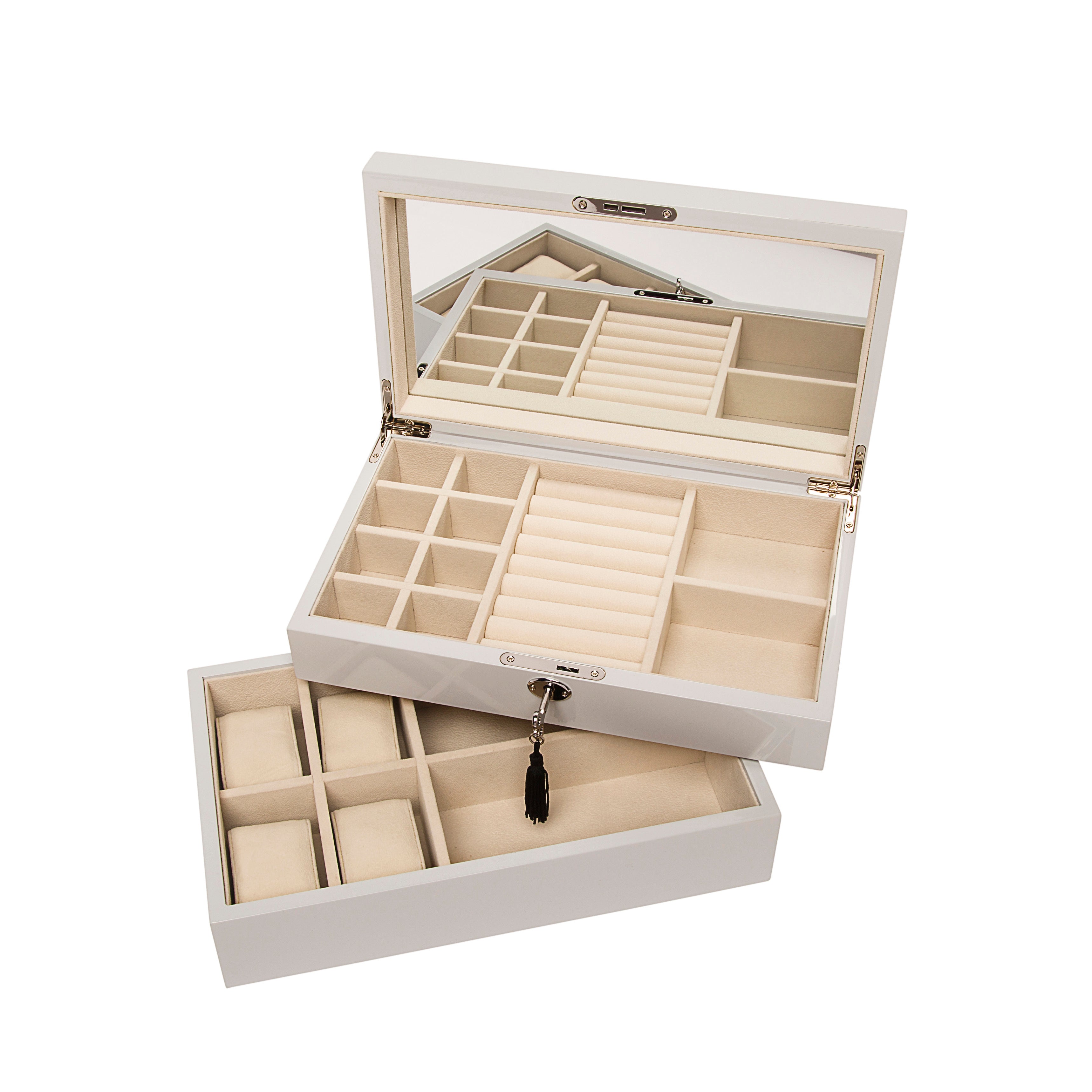 Stackable High-Gloss Jewelry Box