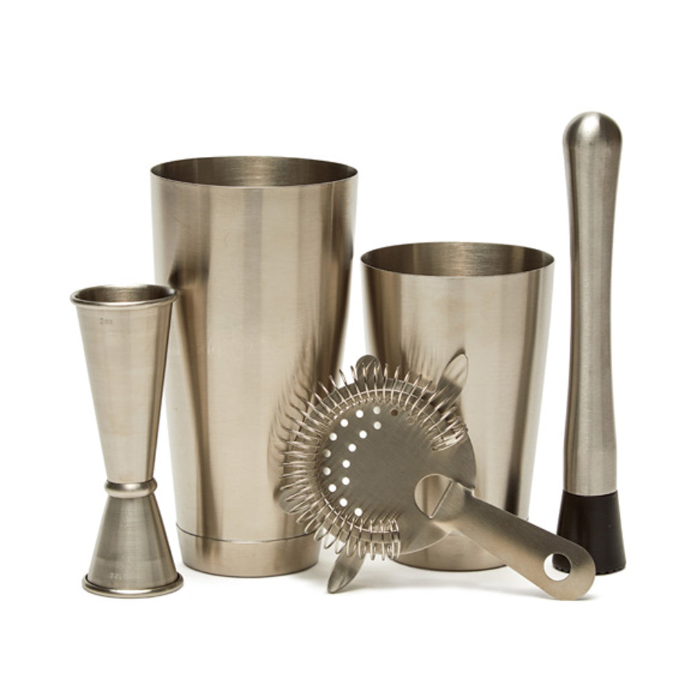 【Harrison Brothers】【純銀ハンドル】キングス　サーバーセット Harrison 5-Piece Bar Tool Set | Brouk & Co.