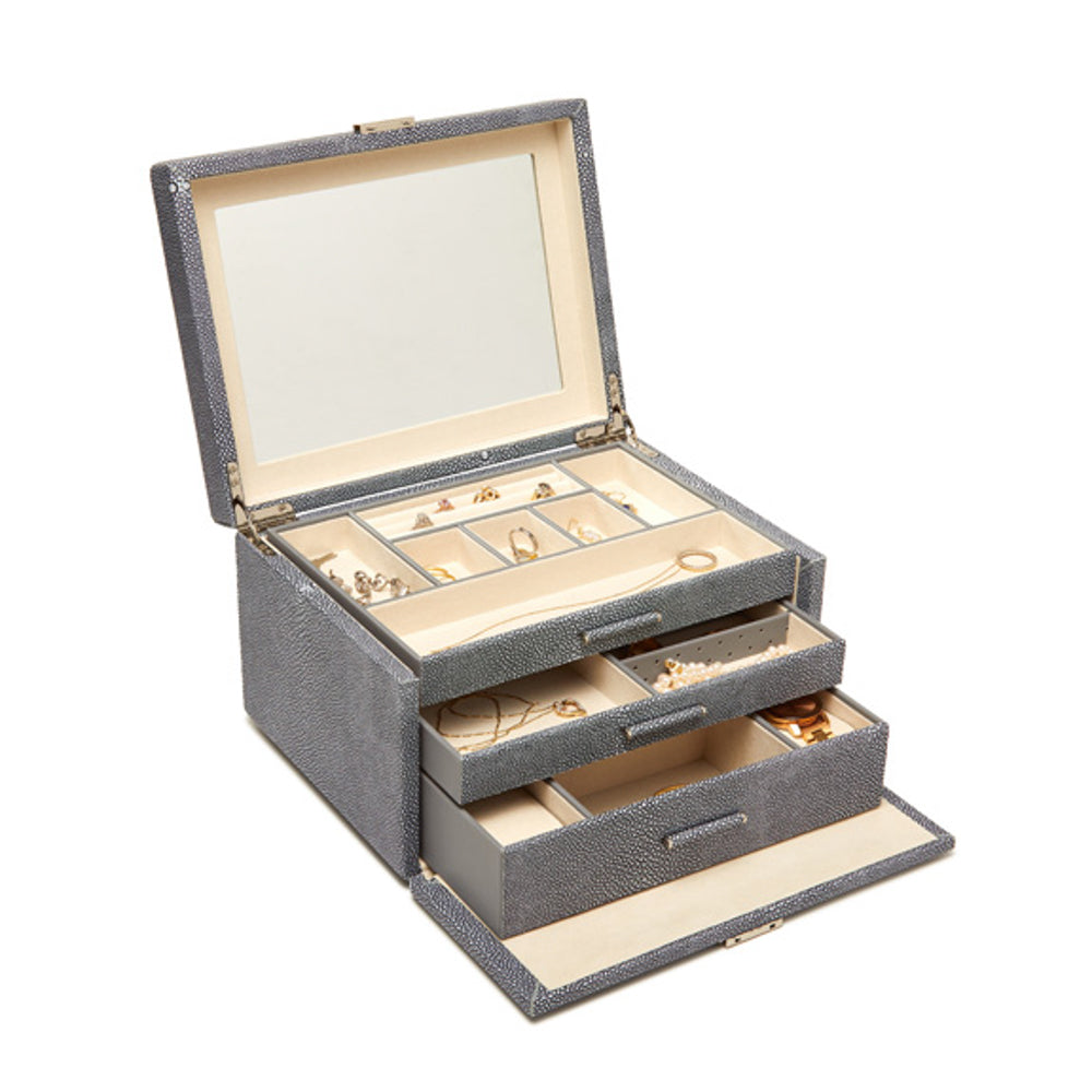 Aiden 3 Tray Jewelry Box