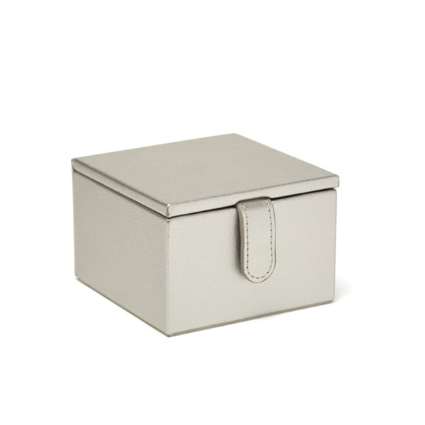 Jodi 2 Tray Small Jewelry Box Grey