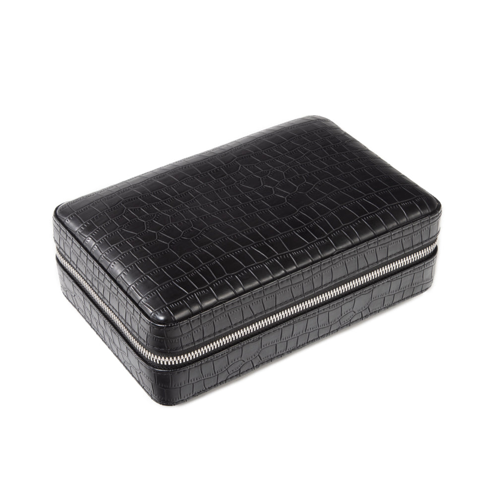 Devon Croco Cigar Travel Case
