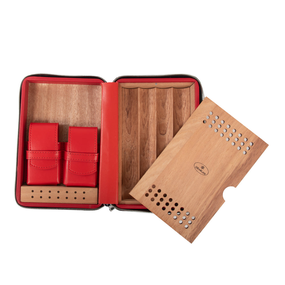 Devon Croco Cigar Travel Case