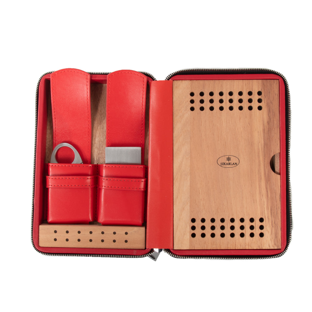 Devon Croco Cigar Travel Case