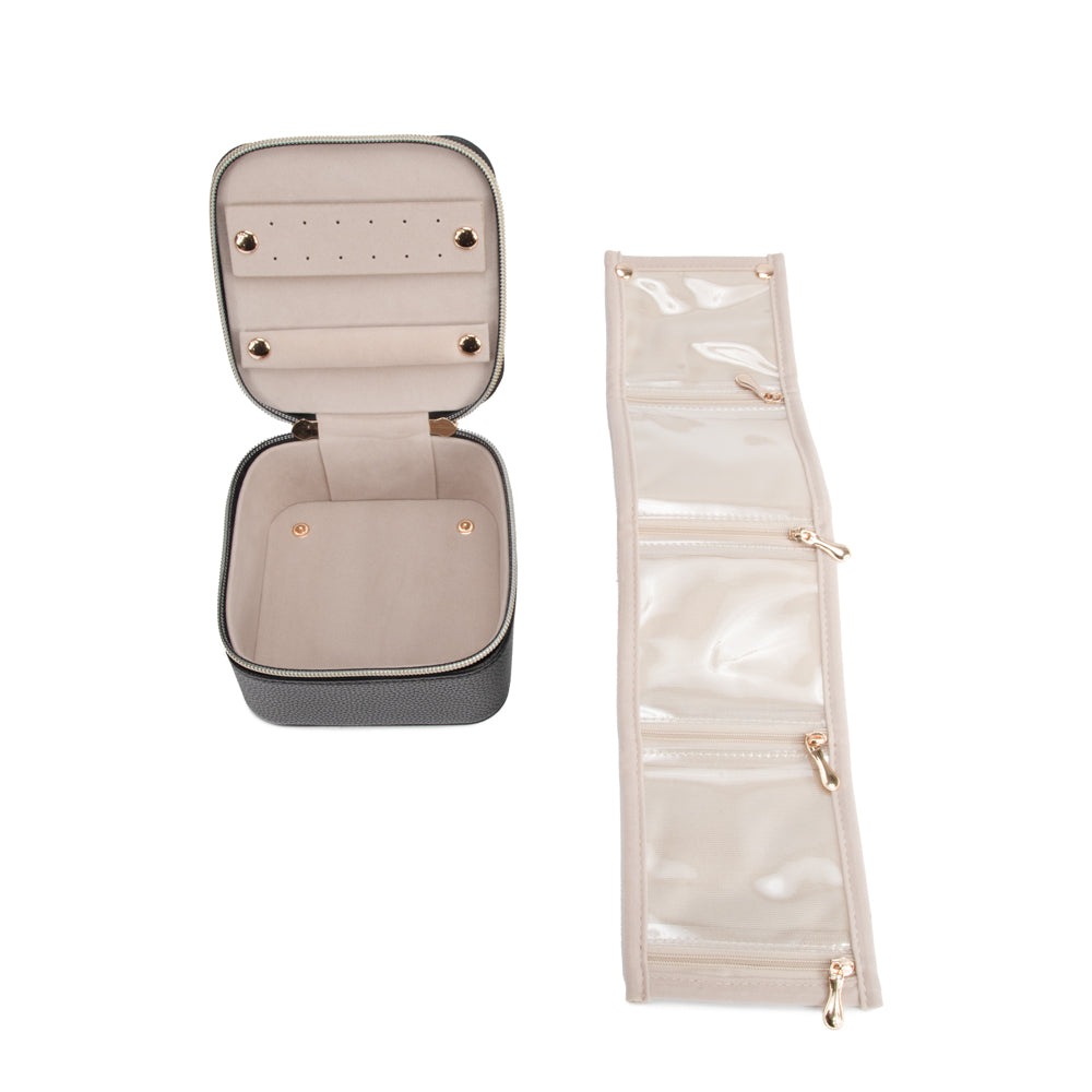 Leah Quilted Travel Jewelry Case with Pouch – Brouk & Co