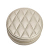 Leah Quilted Round Travel Jewelry Case