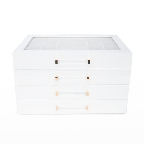 Kendall 4 Clear Lid Jewelry Box