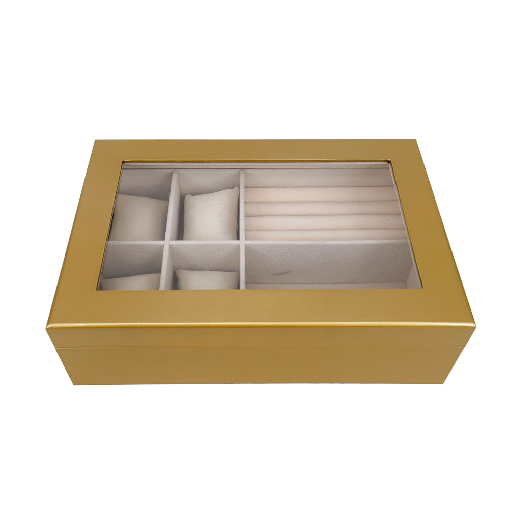 The Kylie Glass Top Jewelry Box