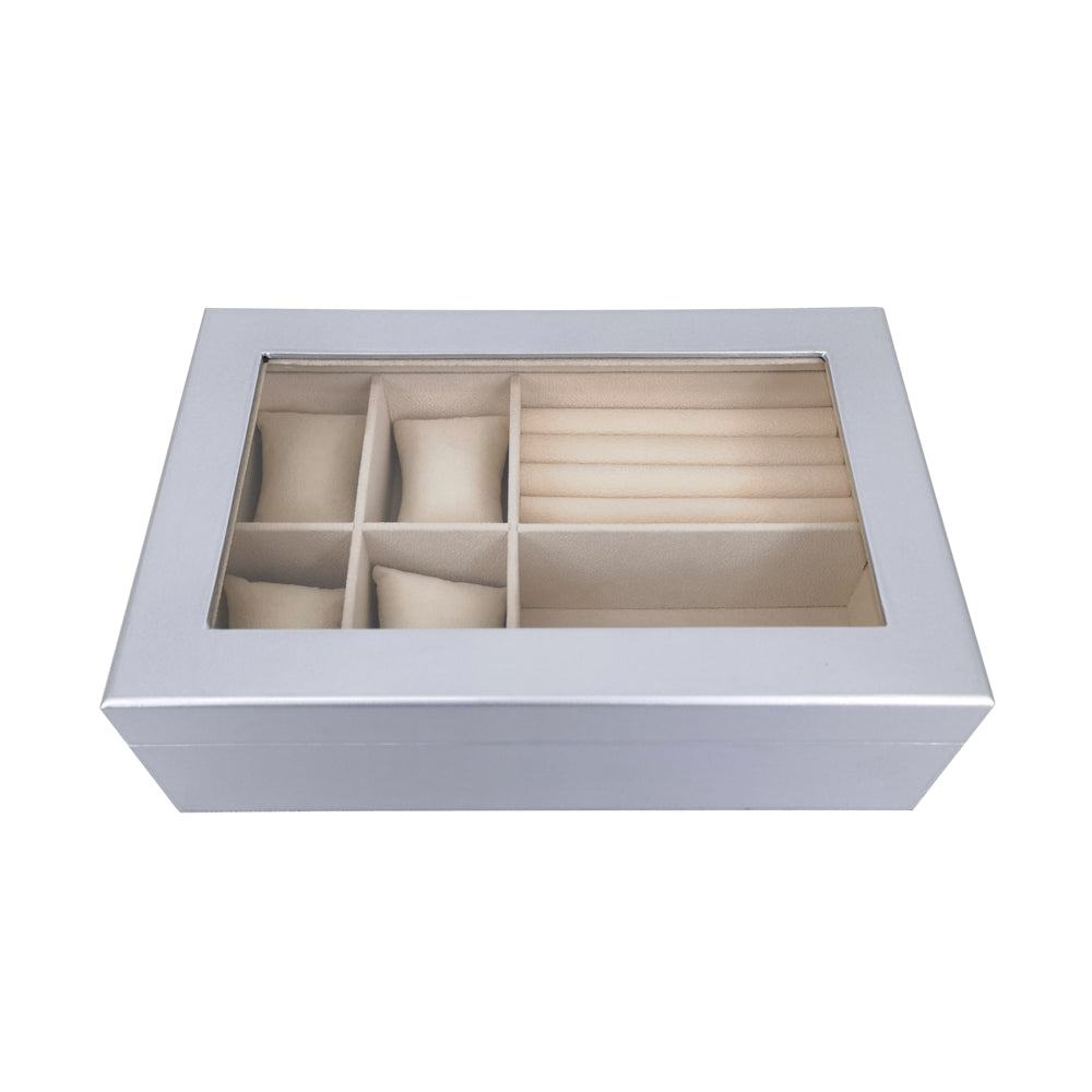 The Kylie Glass Top Jewelry Box