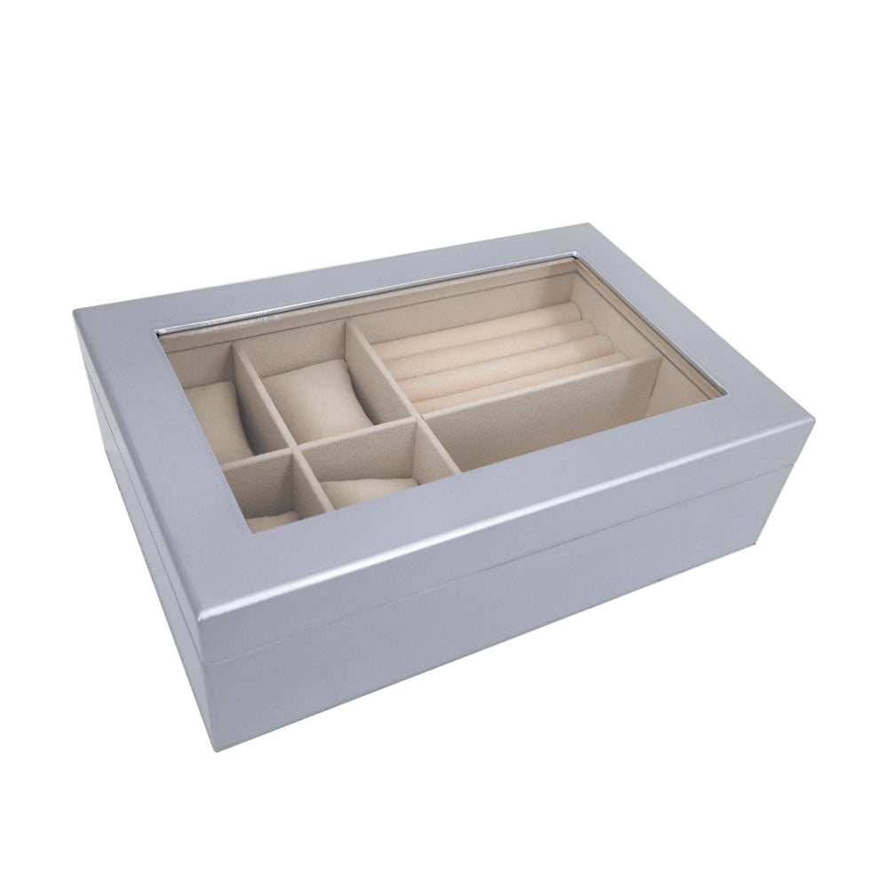 The Kylie Glass Top Jewelry Box