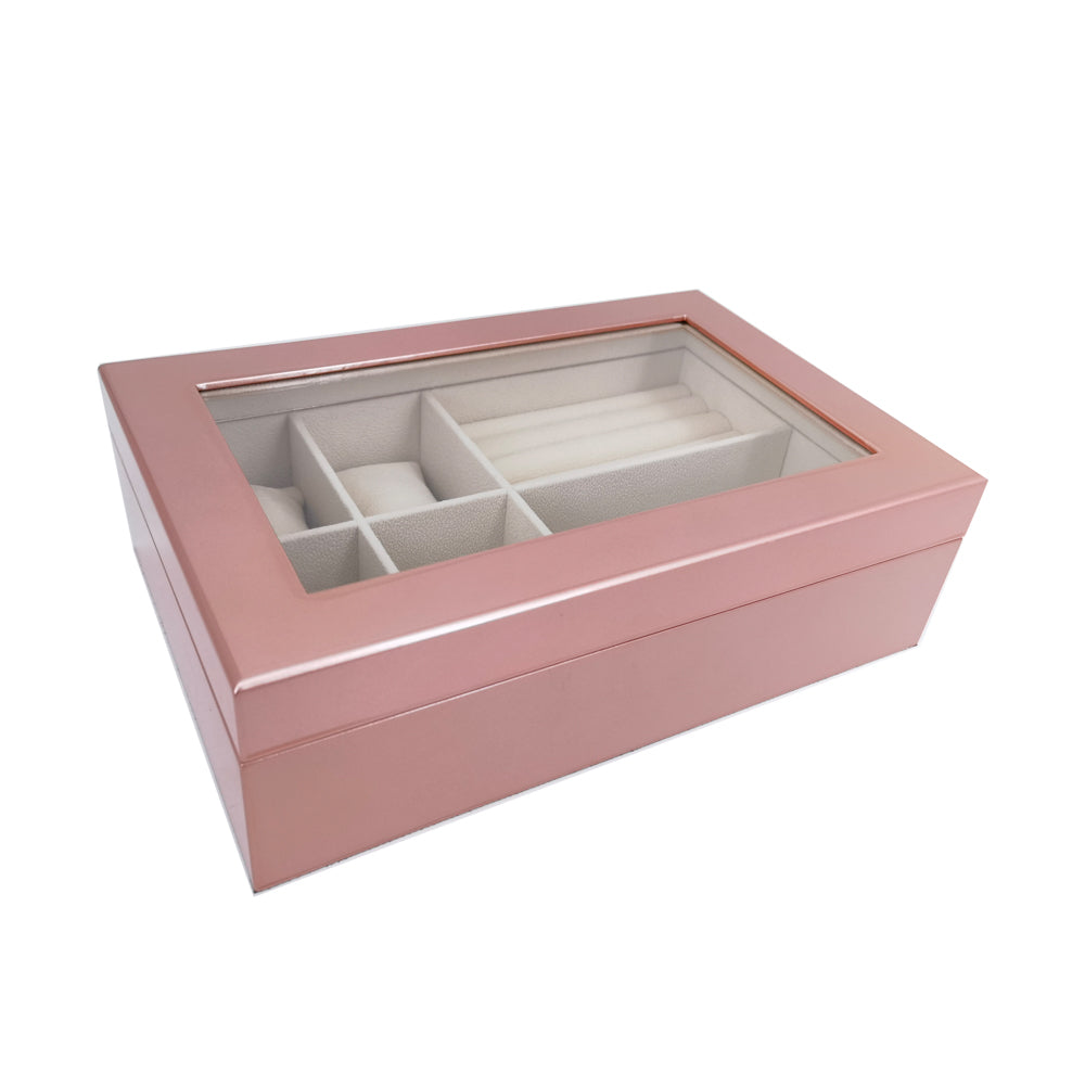The Kylie Glass Top Jewelry Box