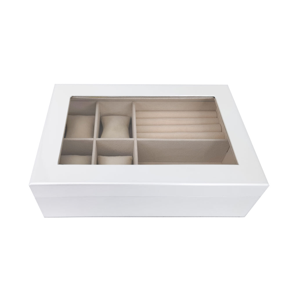 The Kylie Glass Top Jewelry Box