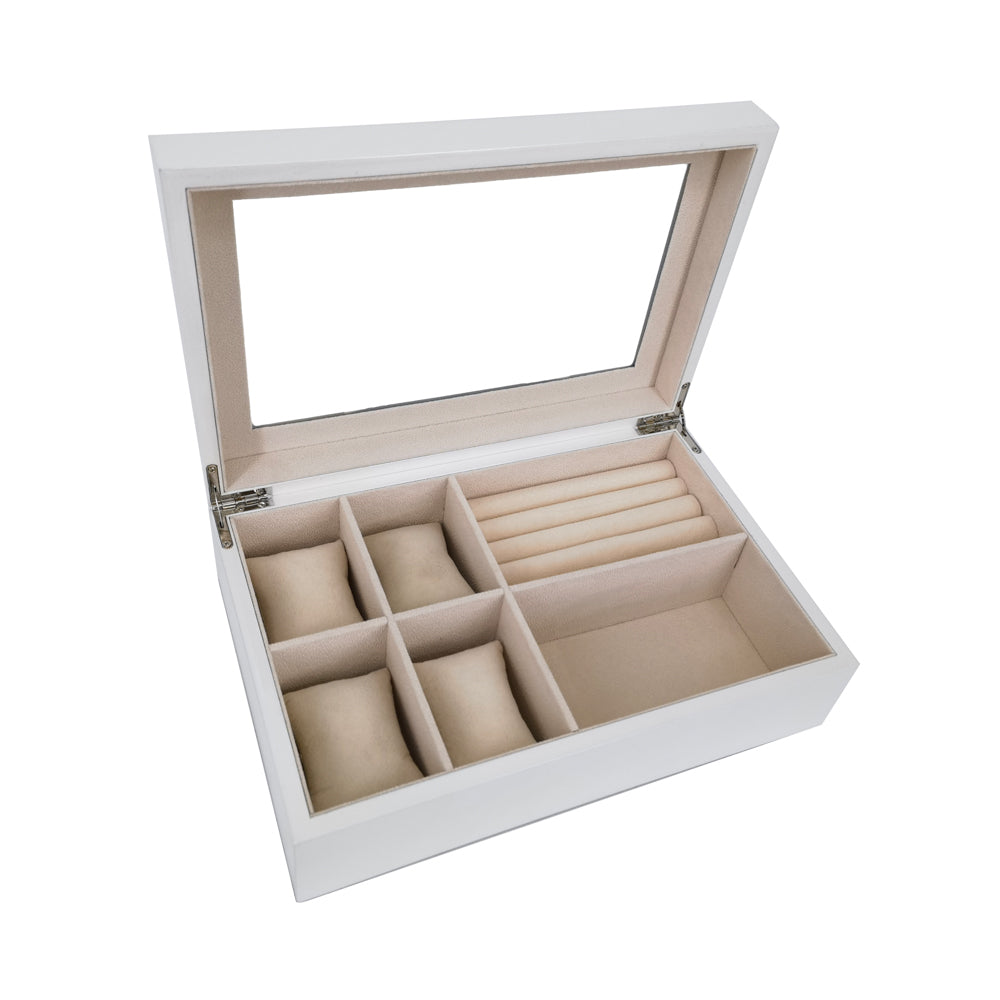 The Kylie Glass Top Jewelry Box