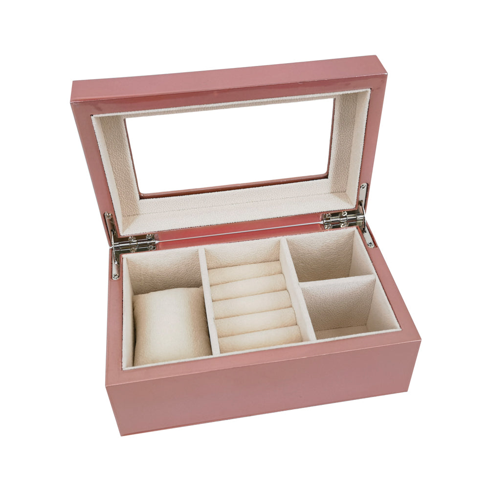 Kylie Mini Glass Top Jewelry Box