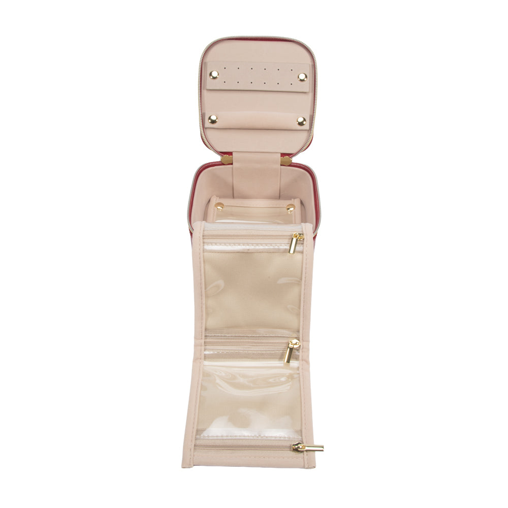 Pearl Travel Jewelry Case with Pouch