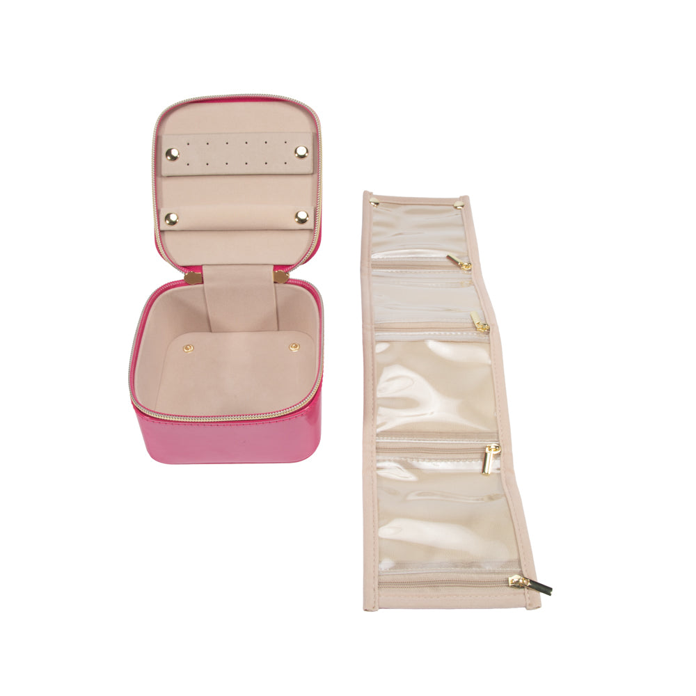 Pearl Travel Jewelry Case with Pouch