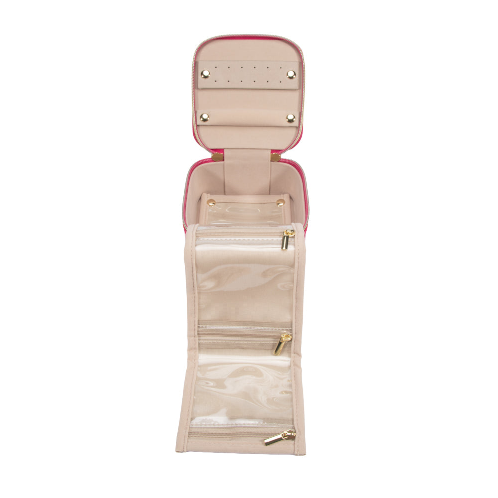 Pearl Travel Jewelry Case with Pouch