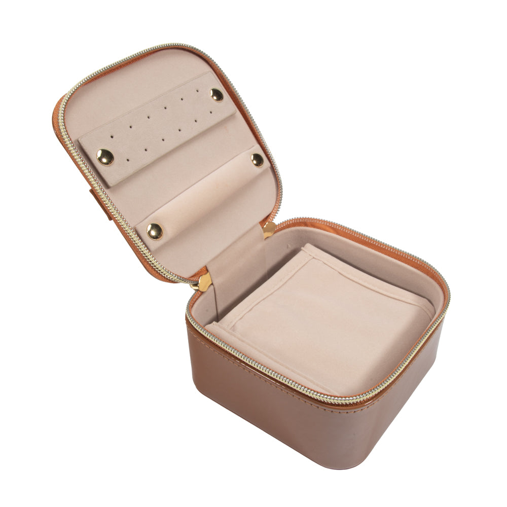 Pearl Travel Jewelry Case with Pouch