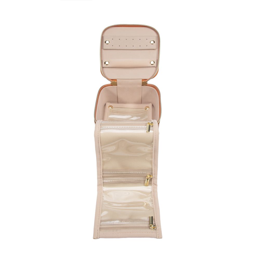 Pearl Travel Jewelry Case with Pouch
