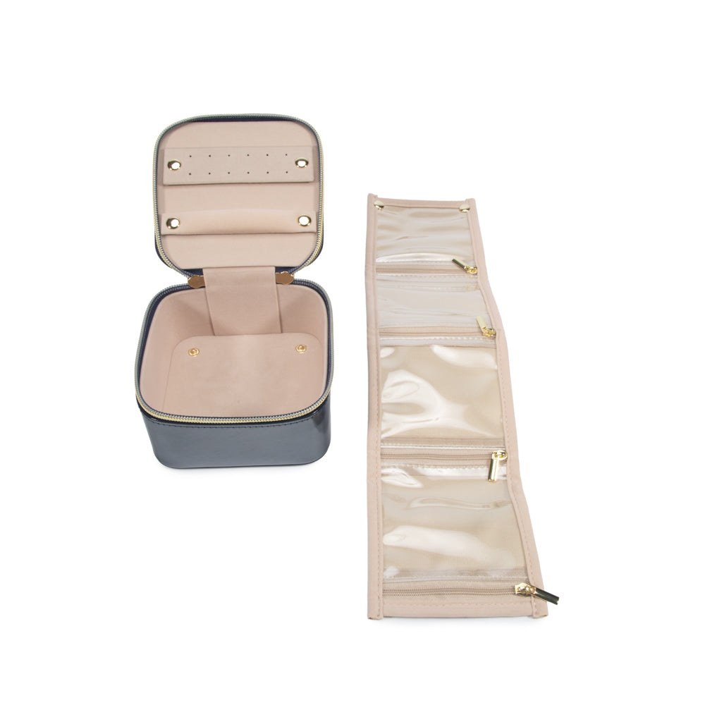 Pearl Travel Jewelry Case with Pouch