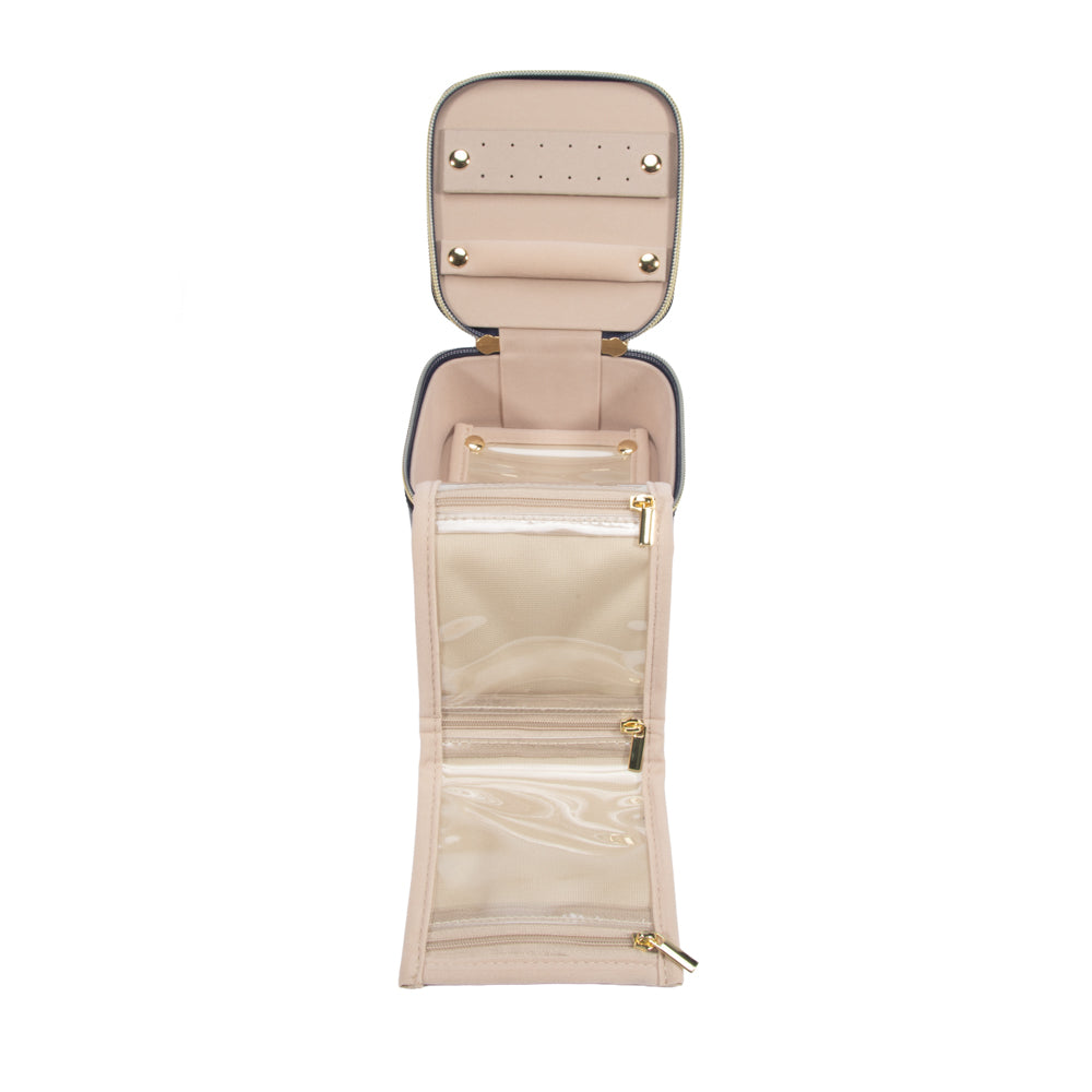 Pearl Travel Jewelry Case with Pouch