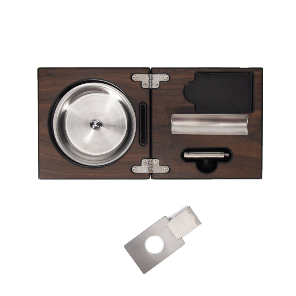 The Carter Walnut Cigar Accessories Box