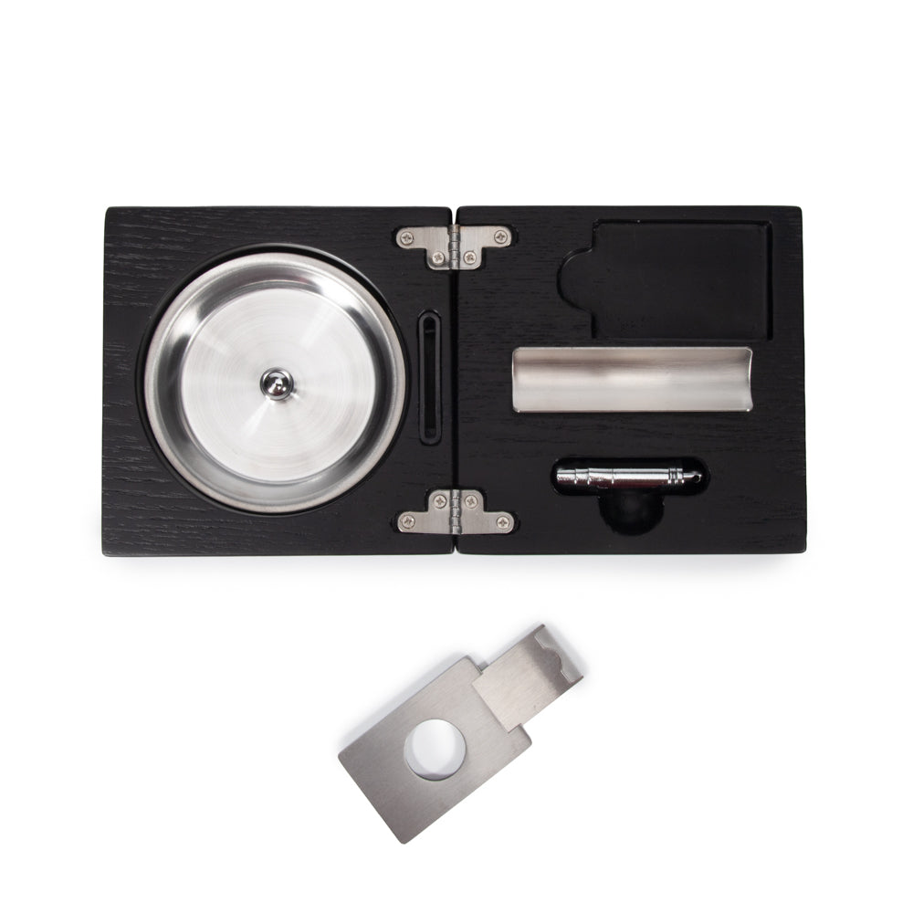 The Carter Black Cigar Accessories Box
