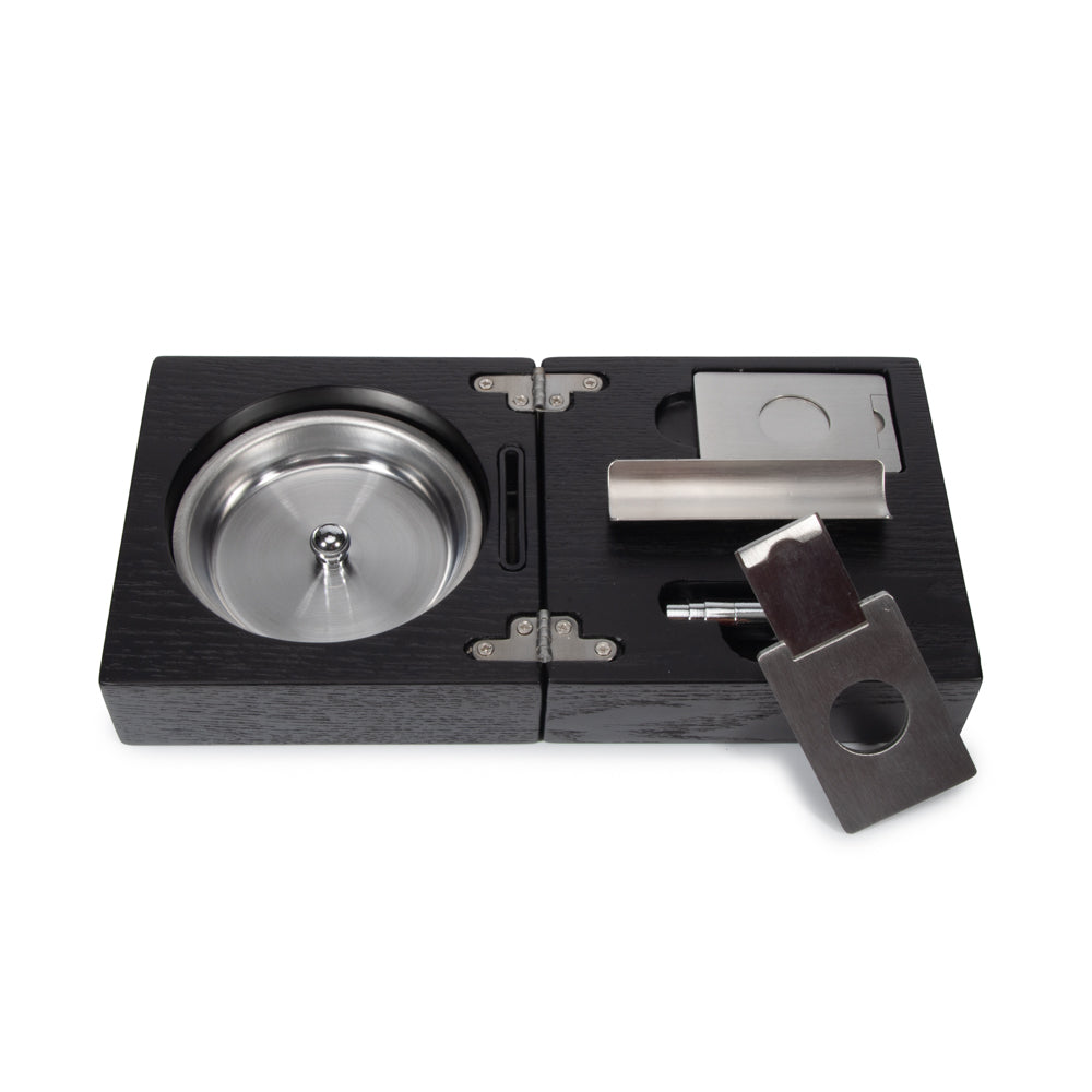 The Carter Black Cigar Accessories Box
