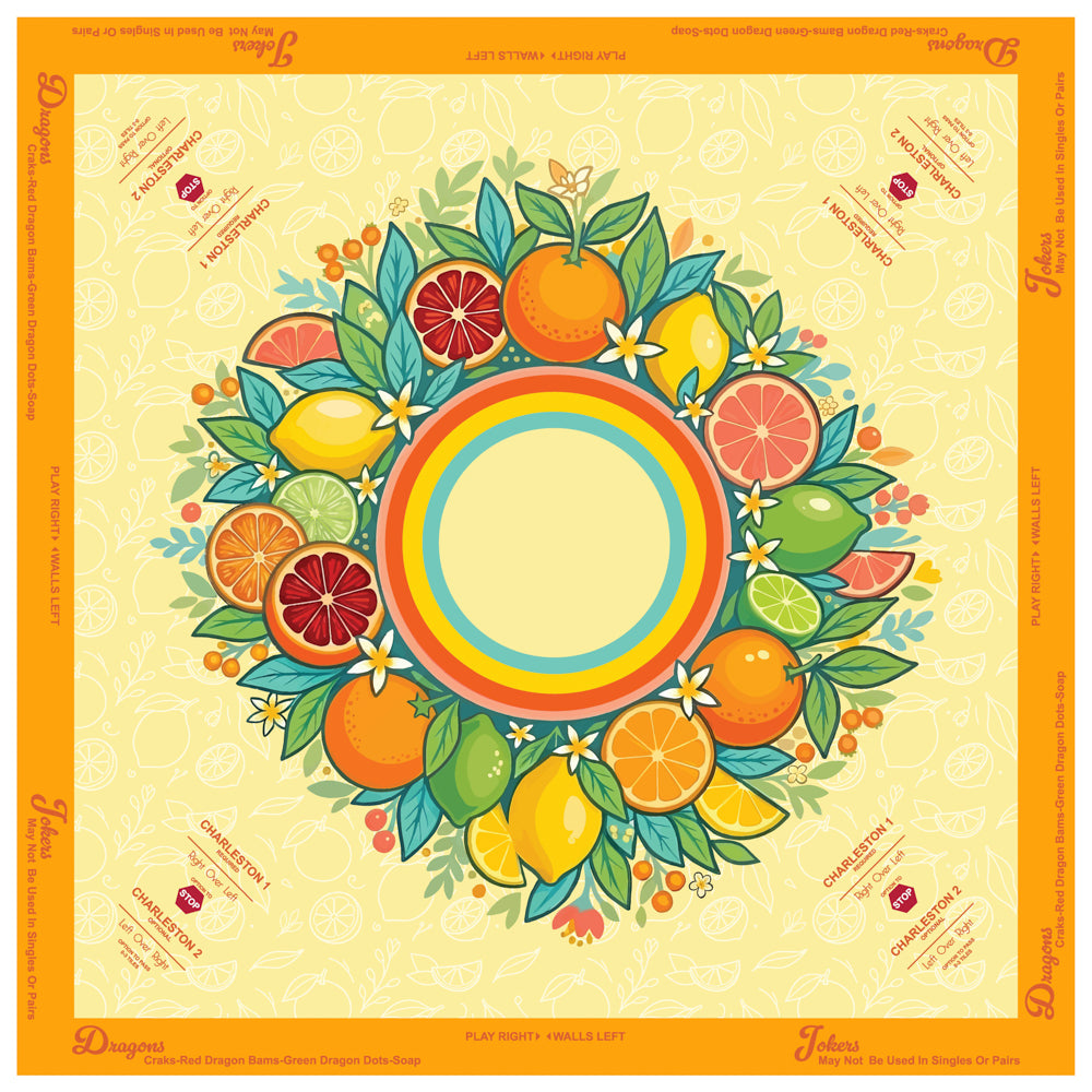 Summer Citrus Mahjong Mat