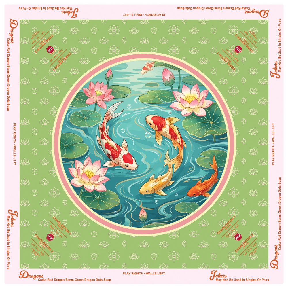 Lotus & Koi Mahjong Mat