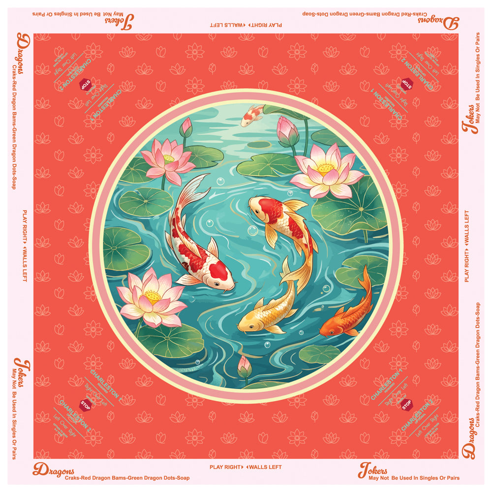 Lotus & Koi Mahjong Mat
