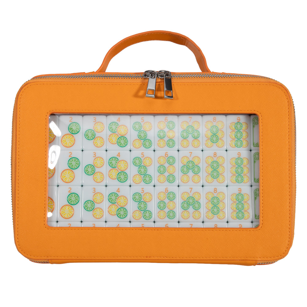 Summer Citrus Mahjong Tile Set With Carrying Case