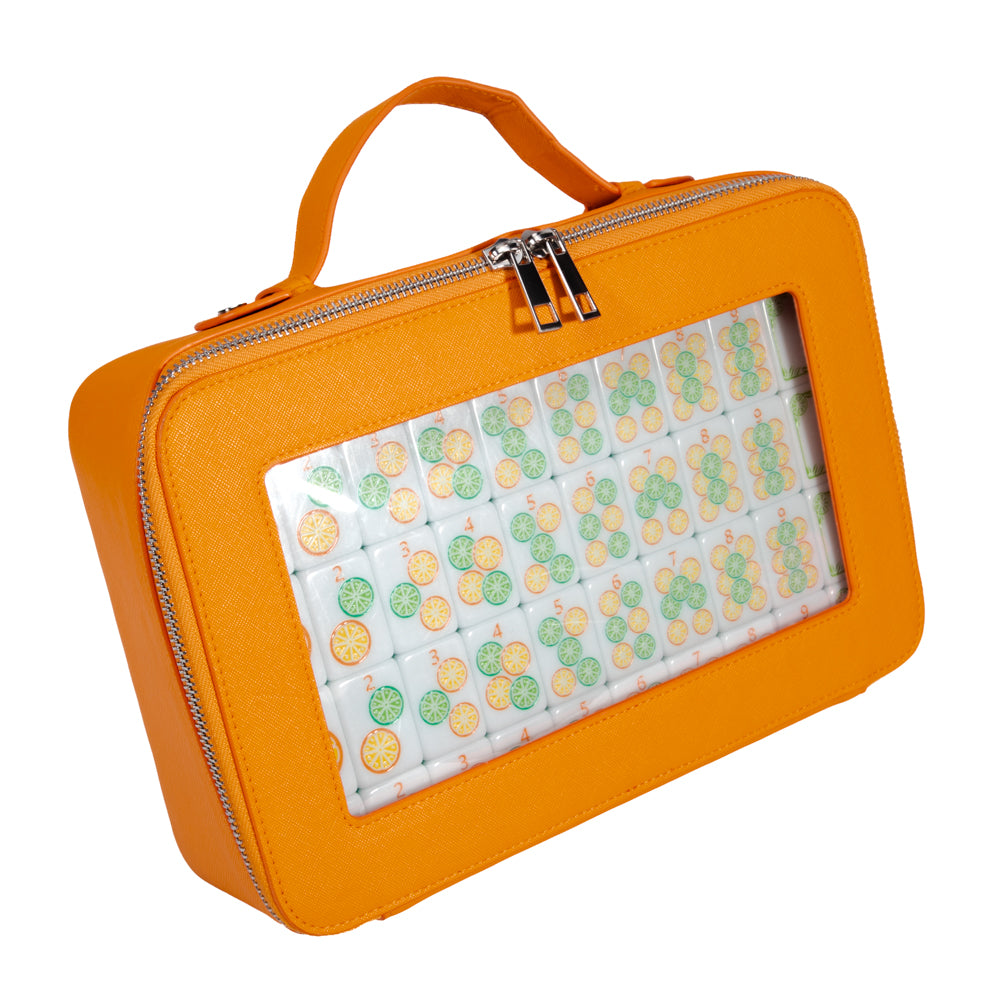 Summer Citrus Mahjong Tile Set With Carrying Case