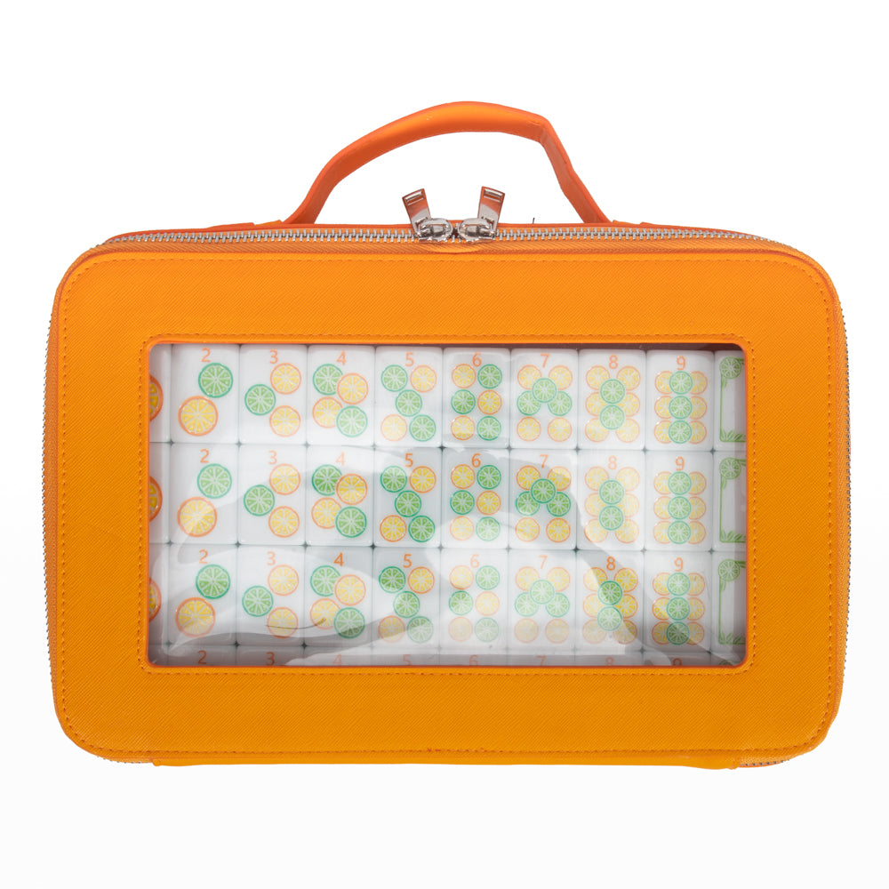 Summer Citrus Mahjong Tile Set With Carrying Case